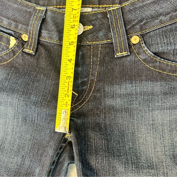 True Religion Women’s Painted Flap Pocket Western Low Rise Boot Cut Jeans 29 - Picture 6 of 10